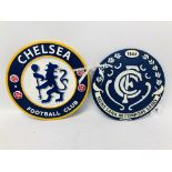 (R) 2 FOOTBALL PLAQUES CFC