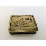 VINTAGE BLACK CAT CIGARETTES ADVERTISING VESTA CASE PATENTED TRICK OPENING H 1.5CM. D 4.5CM. W 6CM.