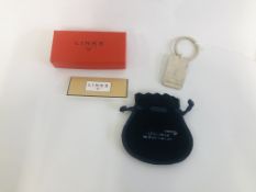 A LINKS OF LONDON SILVER BRITISH AIRWAYS CONCORDE KEY RING WITH ORIGINAL BAG AND BOX