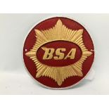 (R) BSA MOTORCYCLE PLAQUE RED