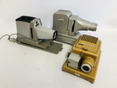 VINTAGE BRAUN PAXIMAT MAGAZINE TYPE SLIDE PROJECTOR IN ORIGINAL FITTED CASE (WIRING REMOVED)