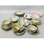 COLLECTION OF ROYAL ALBERT "PRUDENCE" TEAWARE 27 PIECES (CUPS SHOW SIGNS OF DAMAGE / RESTORATION)