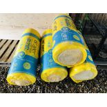 4 X ROLLS OF 75MM ISOVER ACOUSTIC INSULATION