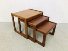 A SET OF 3 RETRO NATHAN STYLE GRADUATED WITH OCCASIONAL TABLES