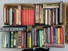 4 BOXES CONTAINING AN ASSORTMENT OF FOLIO SOCIETY BOOKS,