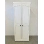 AN ALSTONS "ASPEN" DOUBLE WARDROBE - W 80CM. D 57CM. H 94CM.