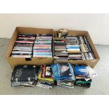 3 X BOXES OF ASSORTED DVD'S AND CD'S