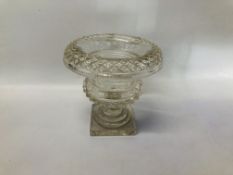 PERIOD CRYSTAL TURNOVER BOWL. H 16.5CM.