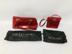 2 CLAUDIO FERRICI DESIGNER BAGS