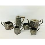 VINTAGE 3 PIECE PLATED TEA SET,