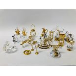 COLLECTION OF MAINLY SWAROVSKI MINIATURE CABINET COLLECTIBLES TO INCLUDE SQUIRREL
