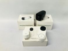 2 SMART BATTERY POWERED CAMERAS AND SMART DOOR BELL - SOLD AS SEEN