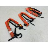3 X CREWFIT 150 CREW SAVER AIR ONLY LIFE JACKETS - RED - TO BE CERTIFIED BEFORE USE