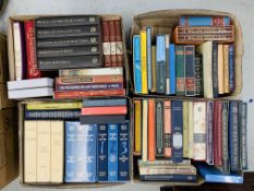 4 BOXES CONTAINING AN ASSORTMENT OF FOLIO SOCIETY BOOKS,