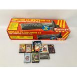 SINCLAIR 2 X SPECTRUM + 2 128K COMPUTER STARTER PACK AND VARIOUS GAMES (NO POWER PACK) - SOLD AS