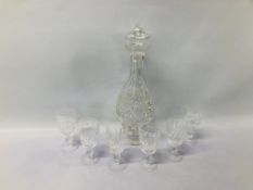 WATERFORD DECANTER (NIBBLES TO RIM,