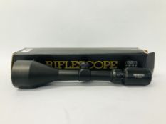 AS NEW TASCO 3-9X56E MIL DOT RIFLE SCOPE