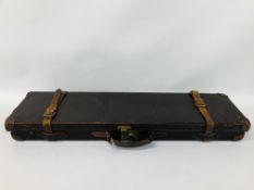 BEST LEATHER 30" SIDE BY SIDE GUN CASE WITH W.W.