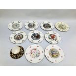 A COLLECTION OF 6 ROYAL DOULTON CHRISTMAS COLLECTORS PLATES AND 3 OTHER ROYAL DOULTON COLLECTORS