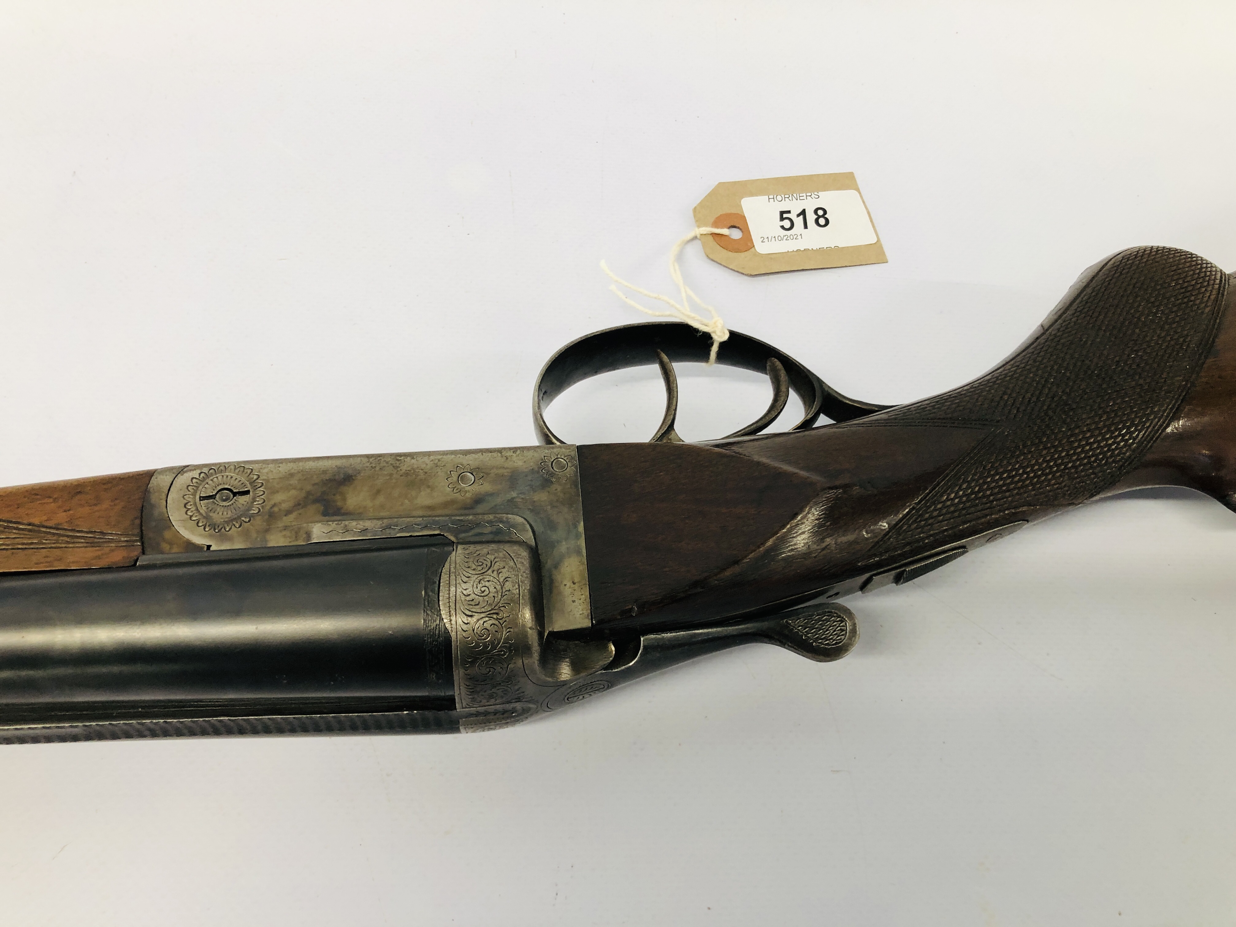 BELGIUM 12 BORE SIDE BY SIDE SHOTGUN # 1478 - (ALL GUNS TO BE INSPECTED AND SERVICED BY QUALIFIED - Image 10 of 17