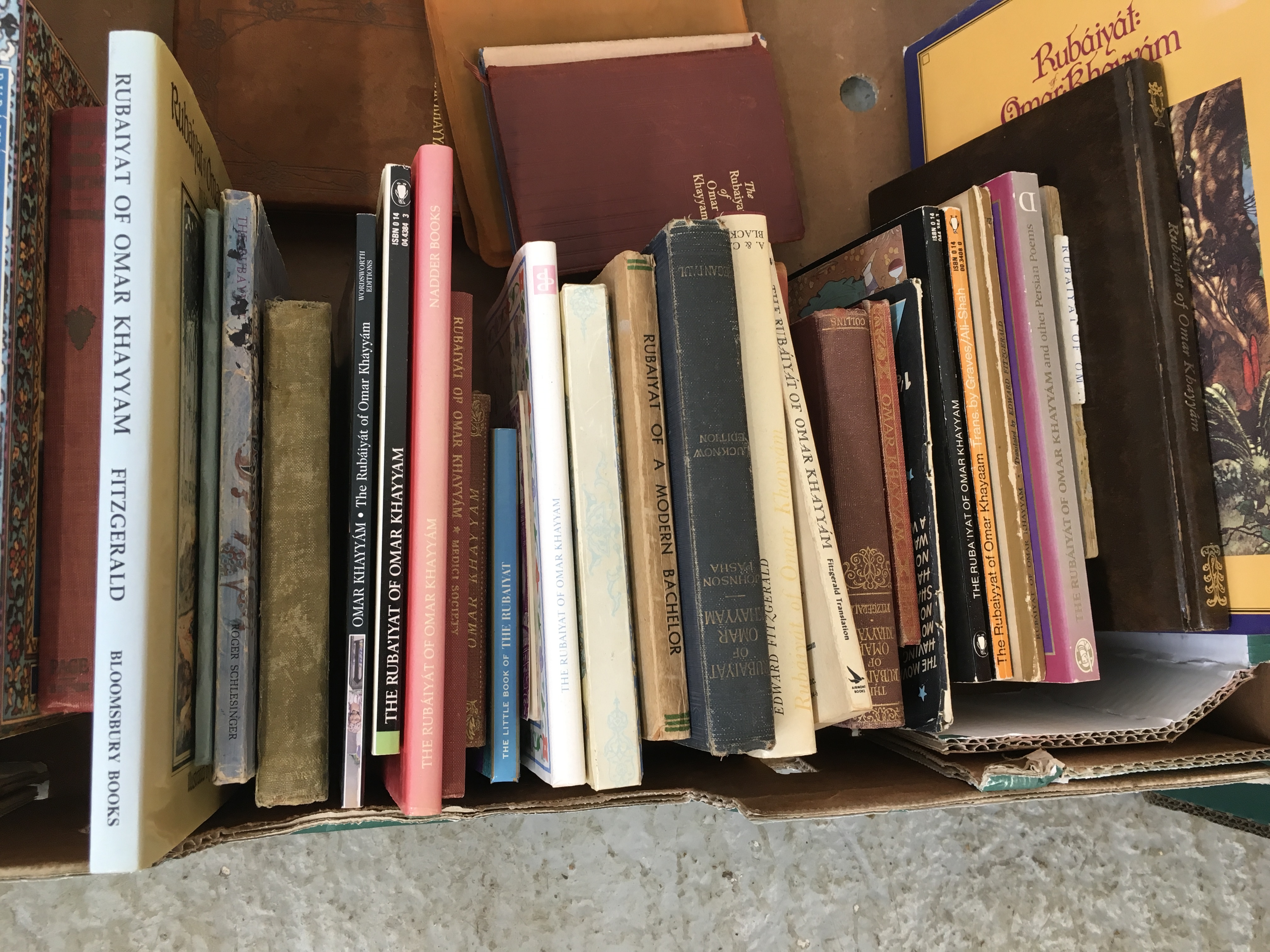 2 X BOXES OF ASSORTED BOOKS RELATING TO RUBAIYAT OF OMAR KHAYYAM ETC. - Image 3 of 7