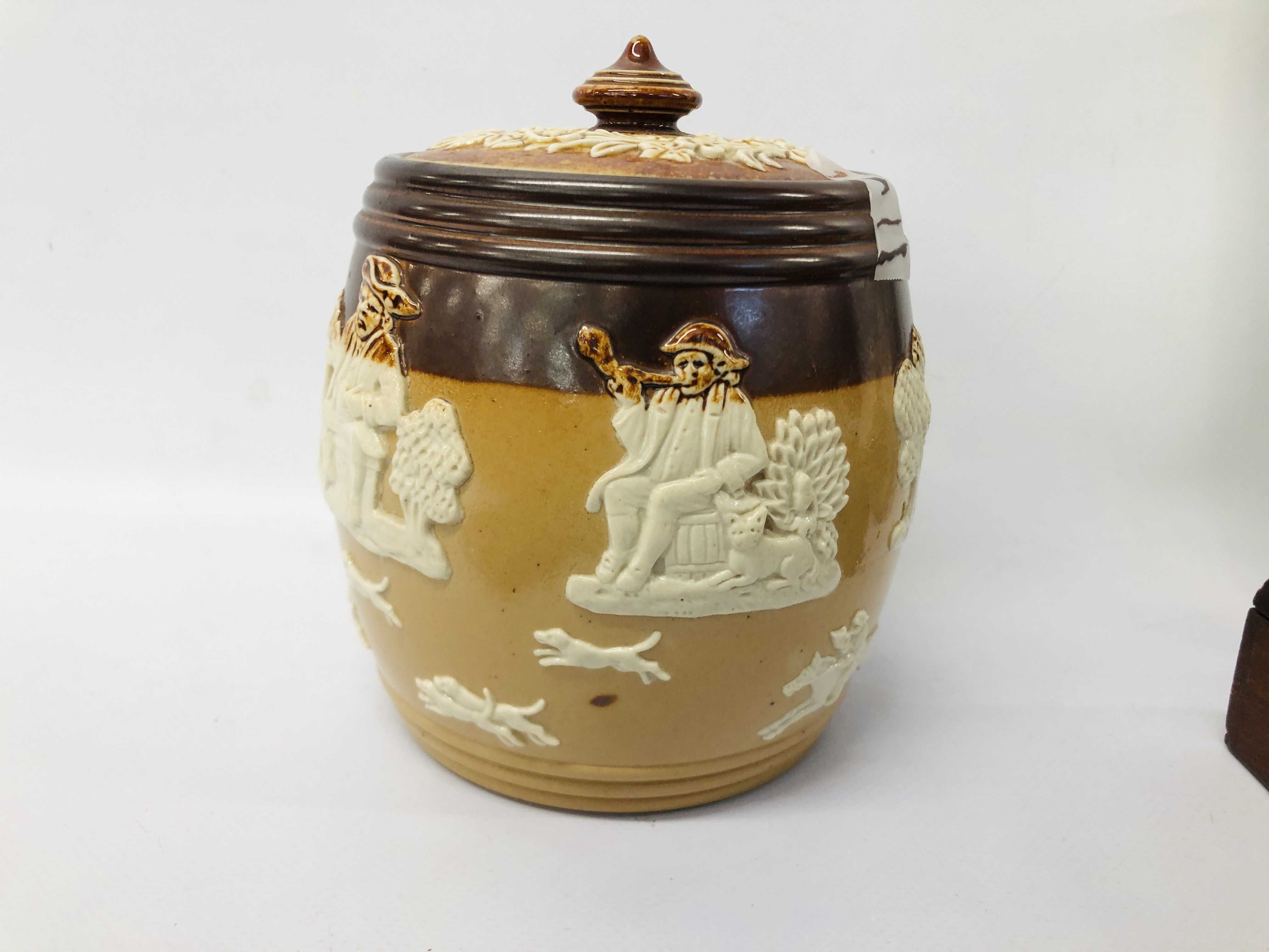 COLLECTABLE'S TO INCLUDE DOULTON LAMBETH STONEWARE TOBACCO JAR, - Image 9 of 23