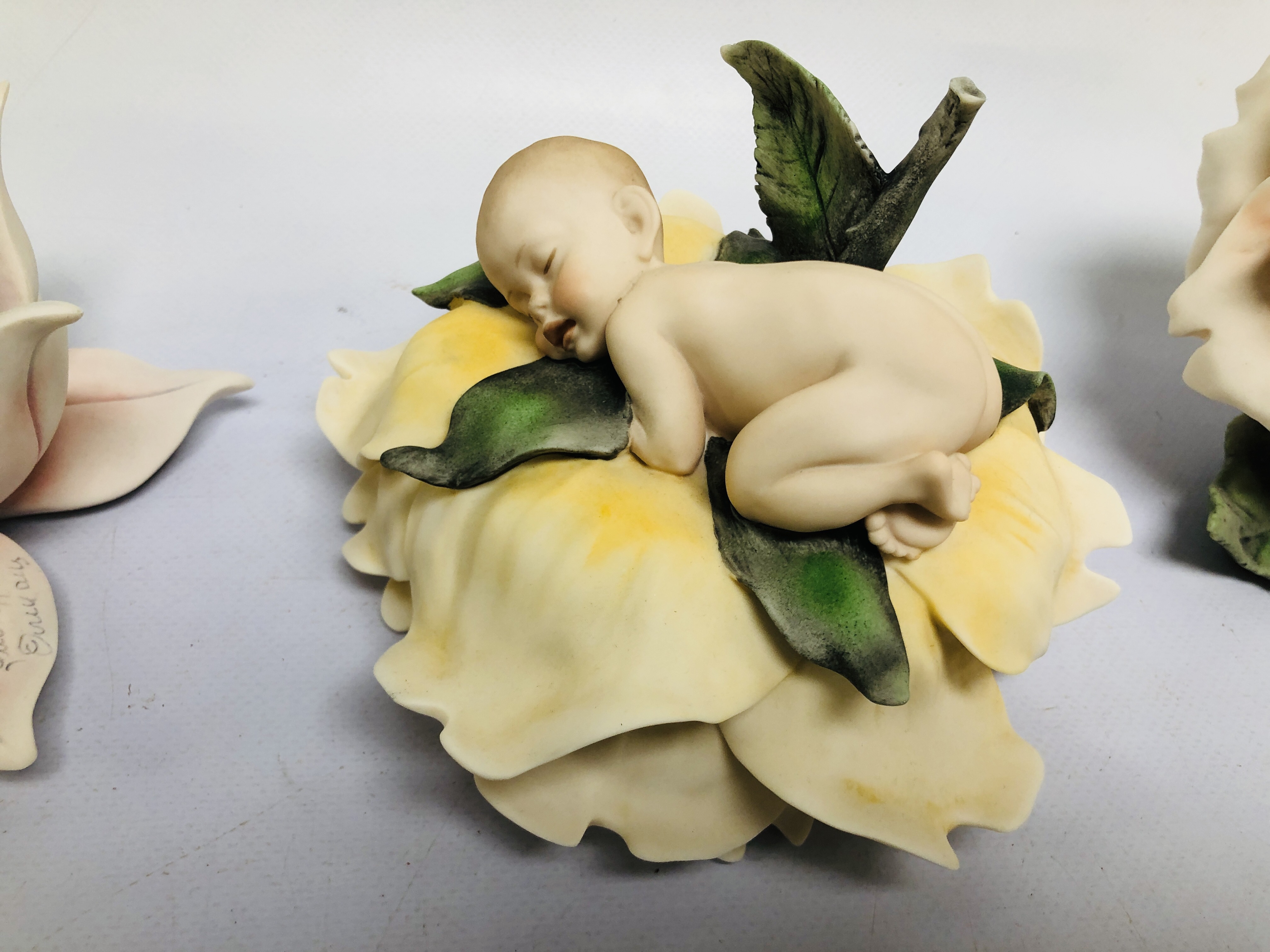 6 BOXED FLORENCE SLEEPING BABY FIGURES TO INCLUDE WATER LILY BABY, ROSE BABY, DAISY BABY, - Image 4 of 8