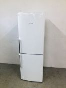 BOSCH WHITE FINISH FRIDGE FREEZER - SOLD AS SEEN