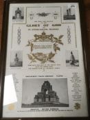 WW1 MEMORIAL FRAMED POSTER ROCLINCOURT VALLEY CEMETERY, APPLIED NAMING TO 204123 PTE. T.R.