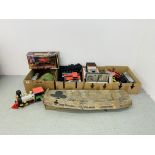 COLLECTION OF TOY RAILWAY ITEMS INCLUDING ROCKY MOUNTAIN EXPRESS, ROAD POWER STEAM ENGINE,