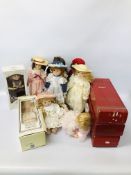 COLLECTION MIXED PORCELAIN DOLLS