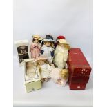 COLLECTION MIXED PORCELAIN DOLLS