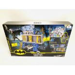 BOXED AS NEW DC 3 IN 1 BATCAVE "THE CAPED CRUSADER" WITH 2 SIDED PLAY "GOTHAM CITY"
