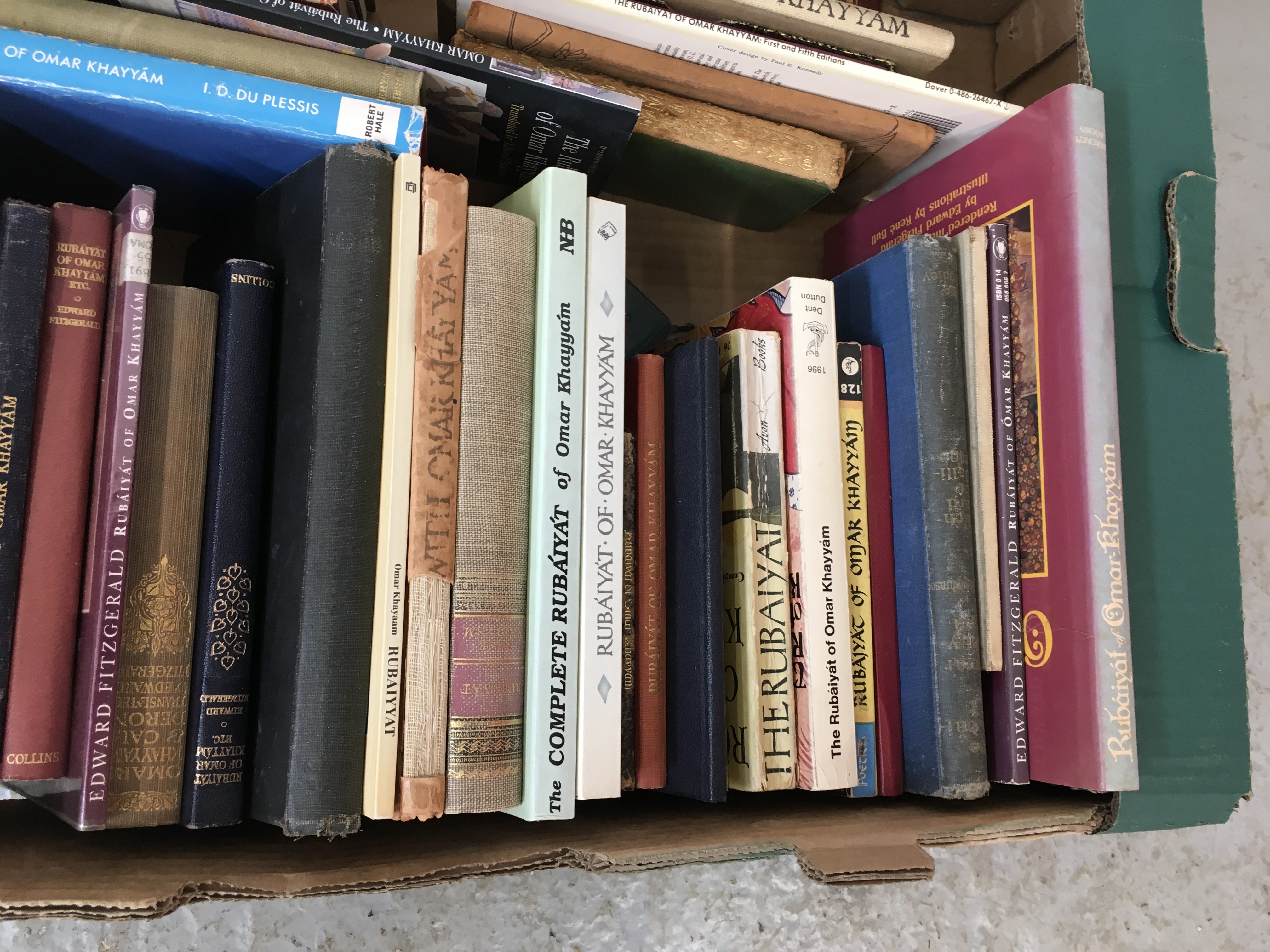 2 X BOXES OF ASSORTED BOOKS RELATING TO RUBAIYAT OF OMAR KHAYYAM ETC. - Image 6 of 7