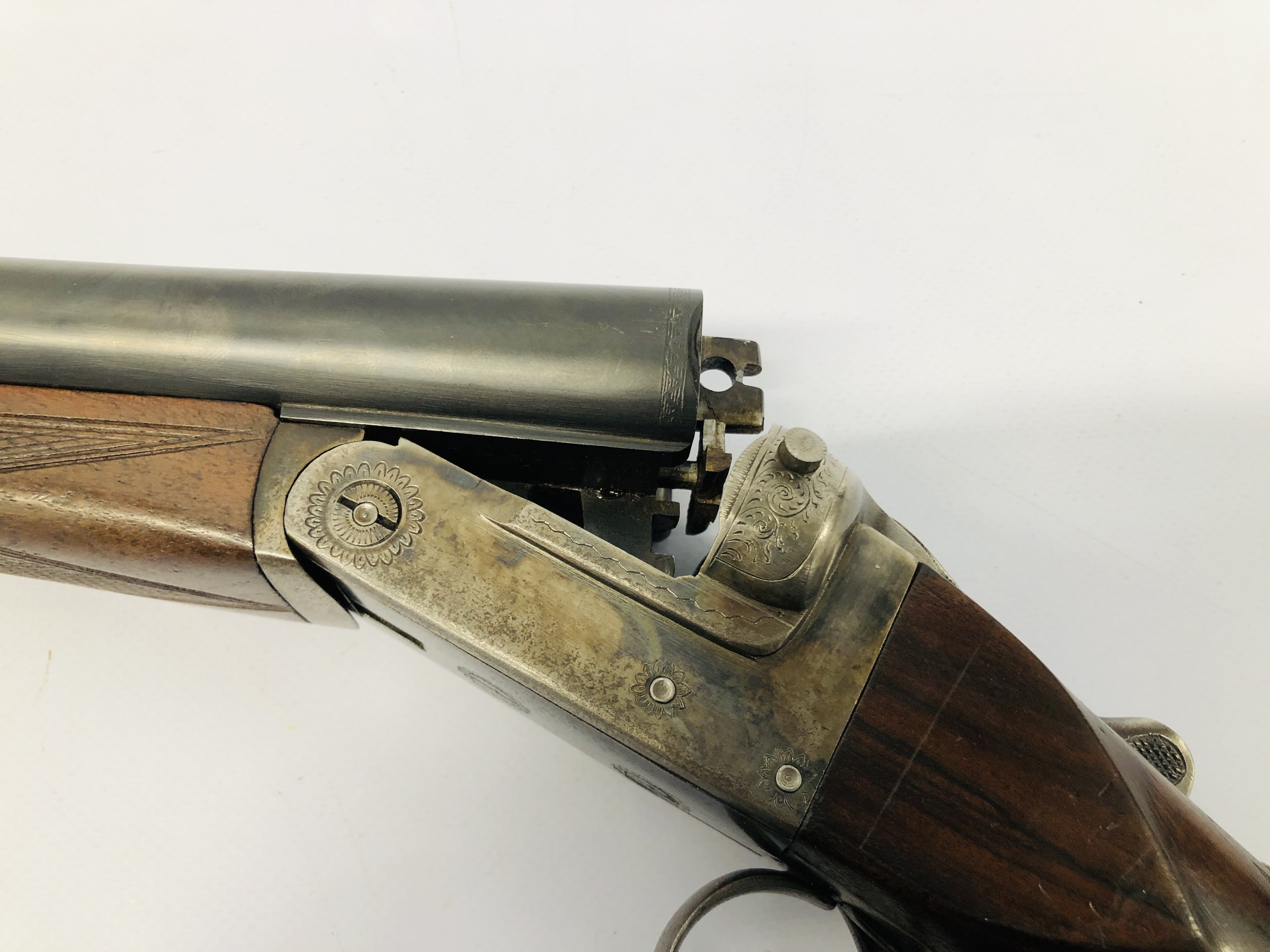 BELGIUM 12 BORE SIDE BY SIDE SHOTGUN # 1478 - (ALL GUNS TO BE INSPECTED AND SERVICED BY QUALIFIED - Image 13 of 17