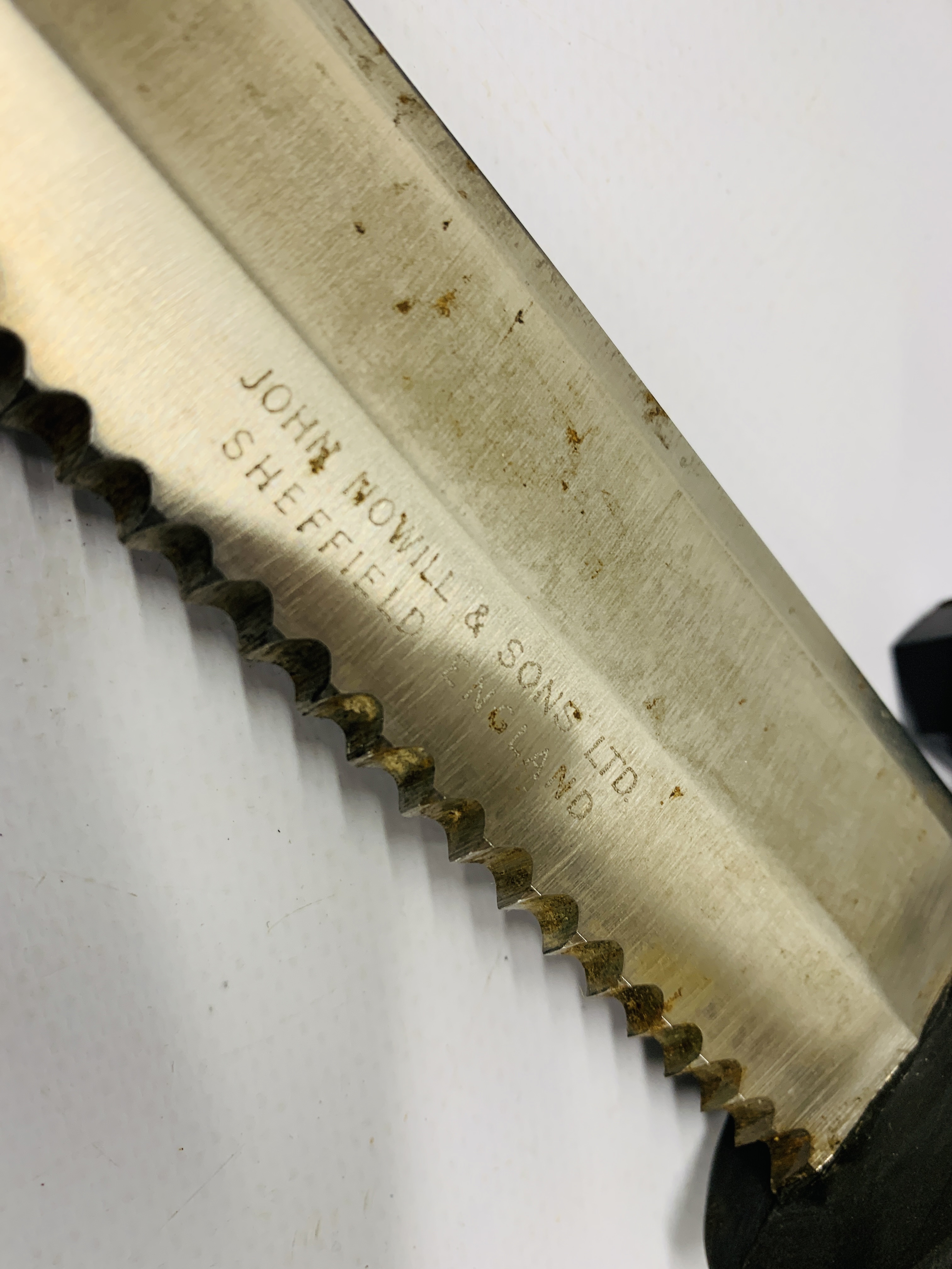 A JOHN NOWILL & SONS DIVERS KNIFE IN SHEAF MARKED N.S.NO. - Image 2 of 4