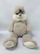 A LARGE RABBIT SOFT TOY - HEIGHT APPROX 118CM.