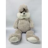 A LARGE RABBIT SOFT TOY - HEIGHT APPROX 118CM.