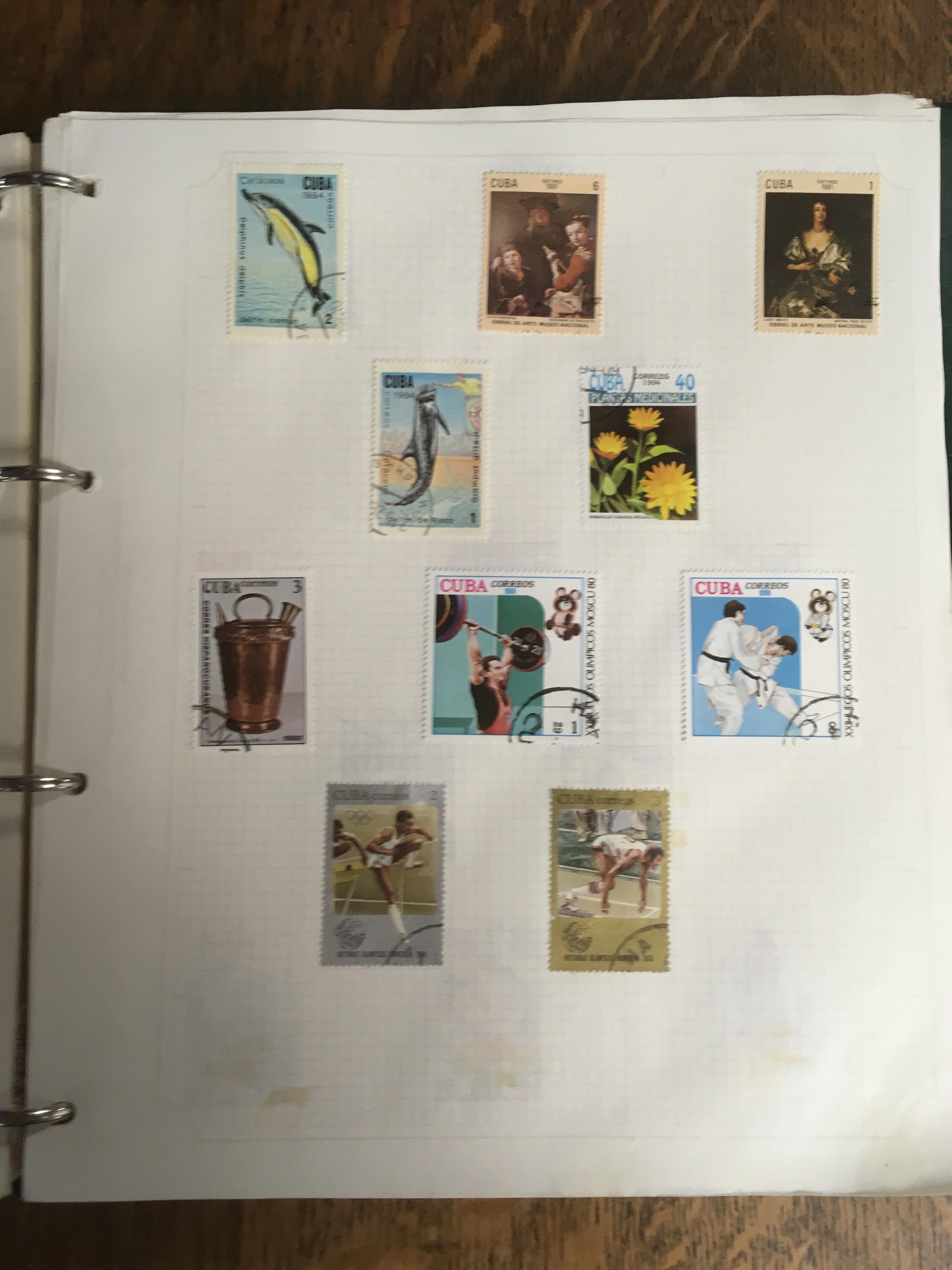 TUB WITH ALL WORLD STAMP COLLECTIONS IN TEN SG AVON ALBUMS, - Image 3 of 5