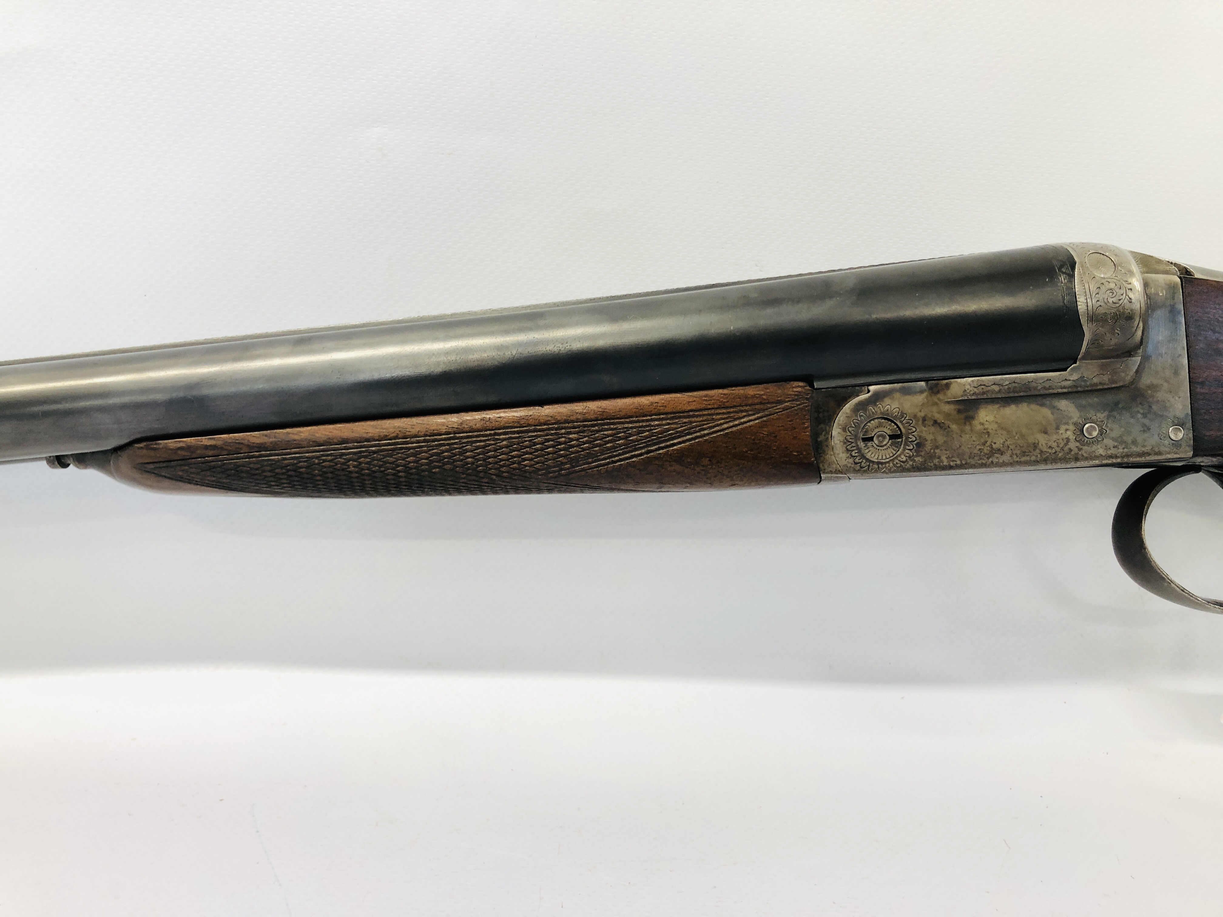 BELGIUM 12 BORE SIDE BY SIDE SHOTGUN # 1478 - (ALL GUNS TO BE INSPECTED AND SERVICED BY QUALIFIED - Image 6 of 17