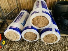 4 X ROLLS KNAUF 100MM ACOUSTIC INSULATION