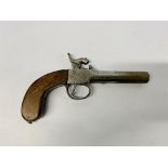 ANTIQUE PERCUSSION CAP PISTOL - COLLECTION IN PERSON ONLY