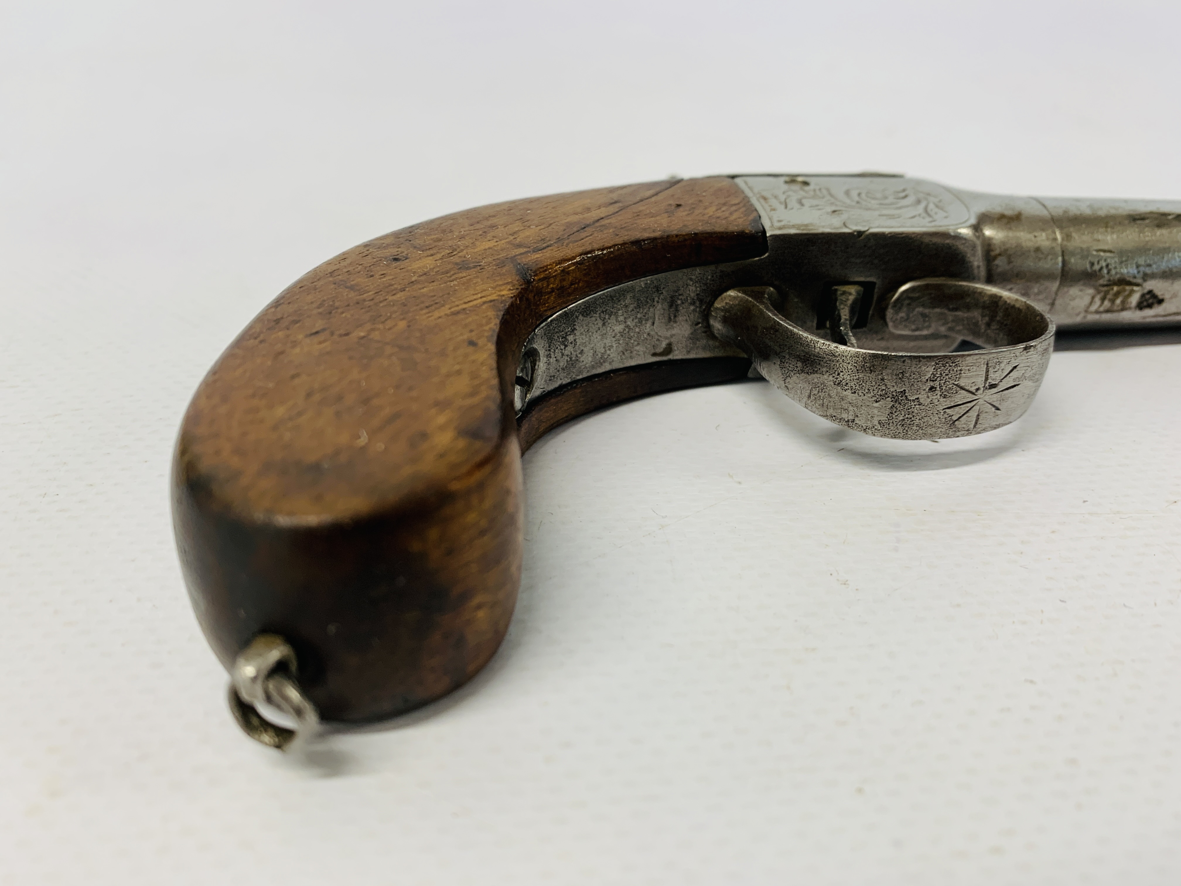 ANTIQUE PERCUSSION CAP PISTOL - COLLECTION IN PERSON ONLY - Image 3 of 8