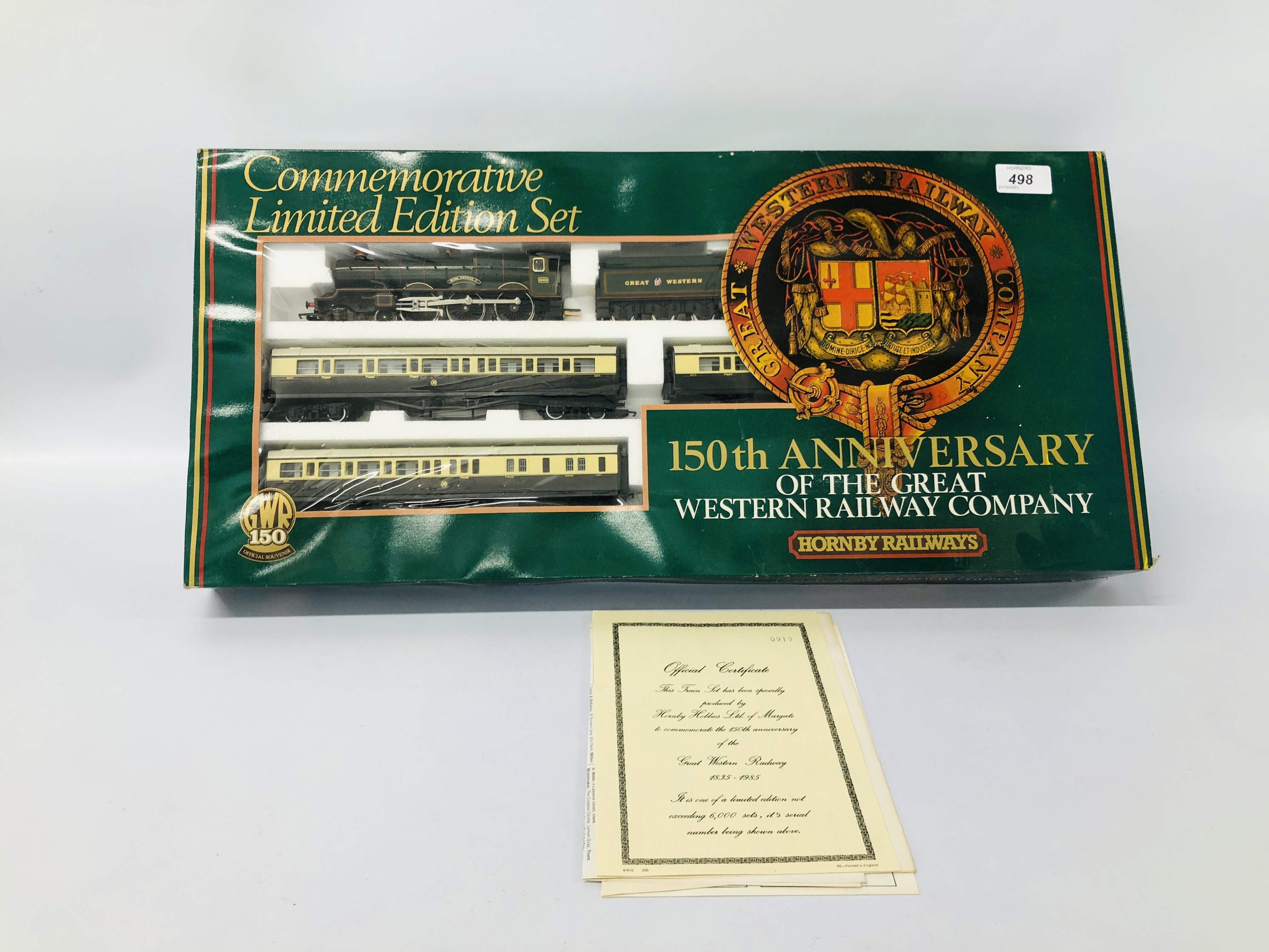 HORNBY 00 GAUGE 150TH ANNIVERSARY OF THE GREAT WESTERN RAILWAY COMPANY COMMEMORATIVE LIMITED