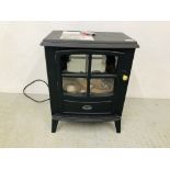 A DIMPLEX ELECTRIC HEATER WITH GLOWING LOG EFFECT LIGHT,