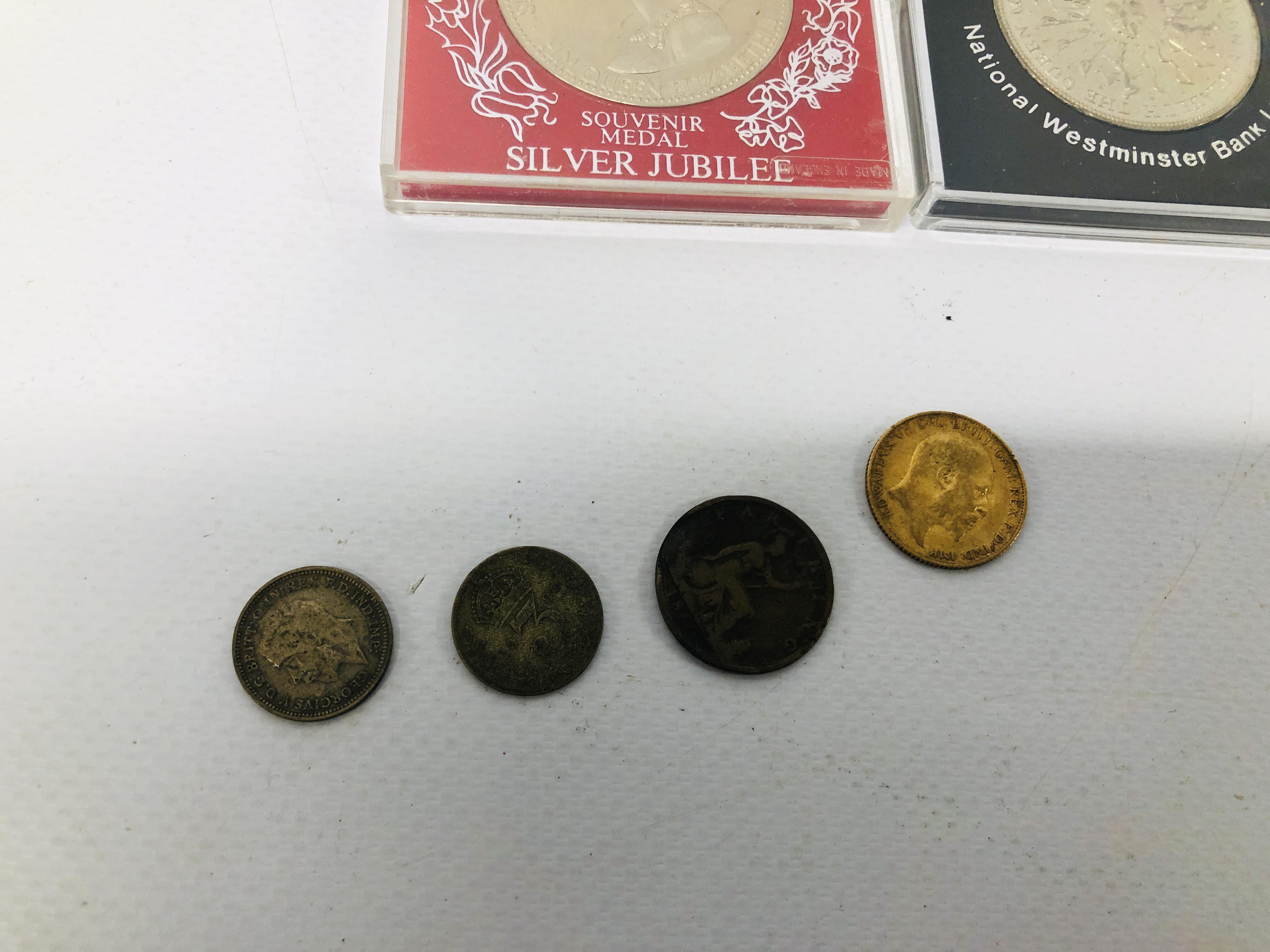 COLLECTION OF MIXED COINS AND BANK NOTES, STAMPS ETC. - Image 4 of 10