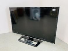 AN LG 42 INCH TELEVISION SET COMPLETE WITH REMOTE - SOLD AS SEEN