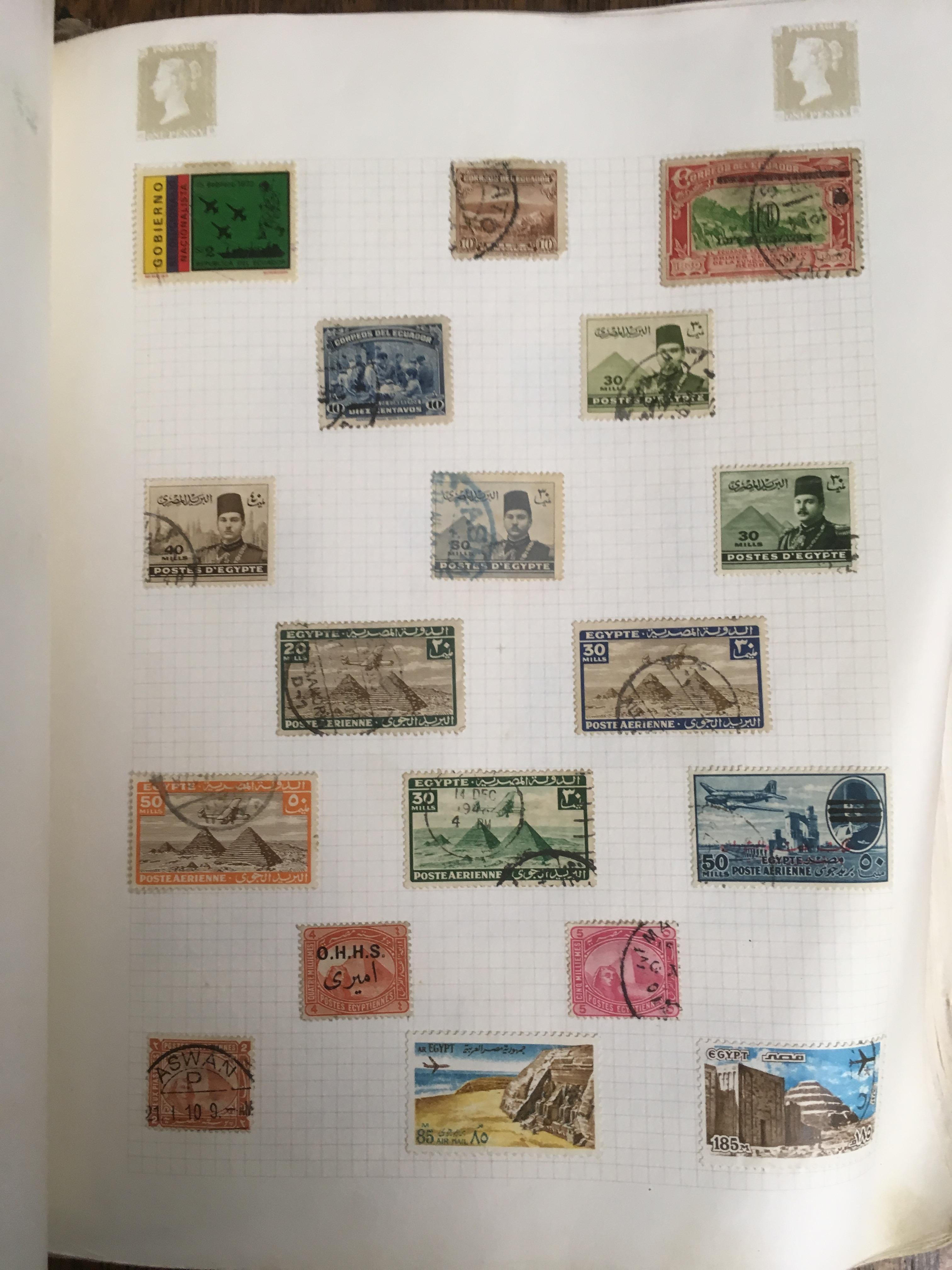 BOX ALL WORLD STAMP COLLECTIONS IN SEVEN ALBUMS AND LOOSE, - Image 5 of 5