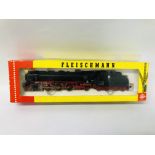 A FLEISCHMANNN HO 4170 LOCOMOTIVE AND TENDER BOXED WITH SMOKE UNIT