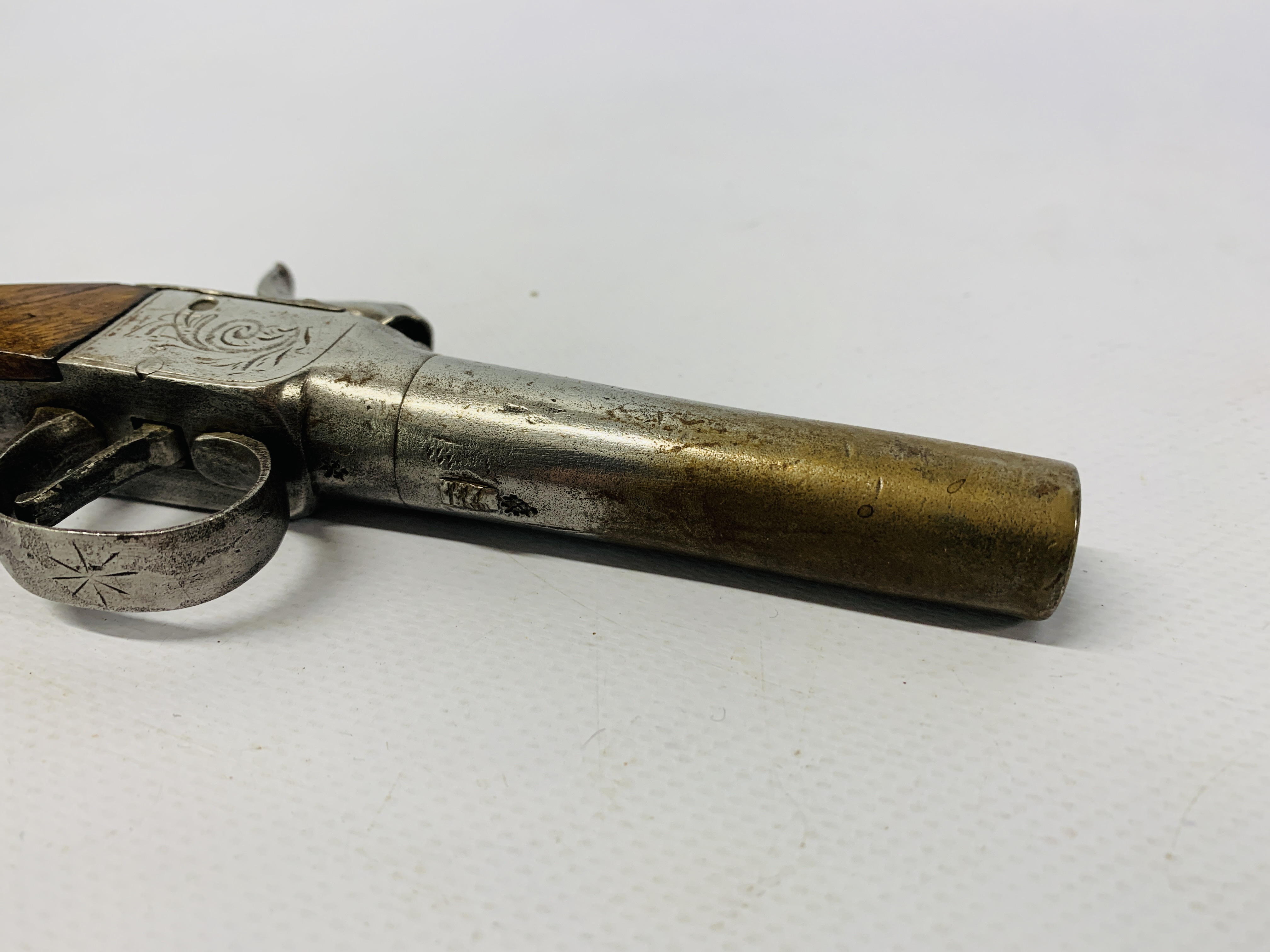 ANTIQUE PERCUSSION CAP PISTOL - COLLECTION IN PERSON ONLY - Image 2 of 8